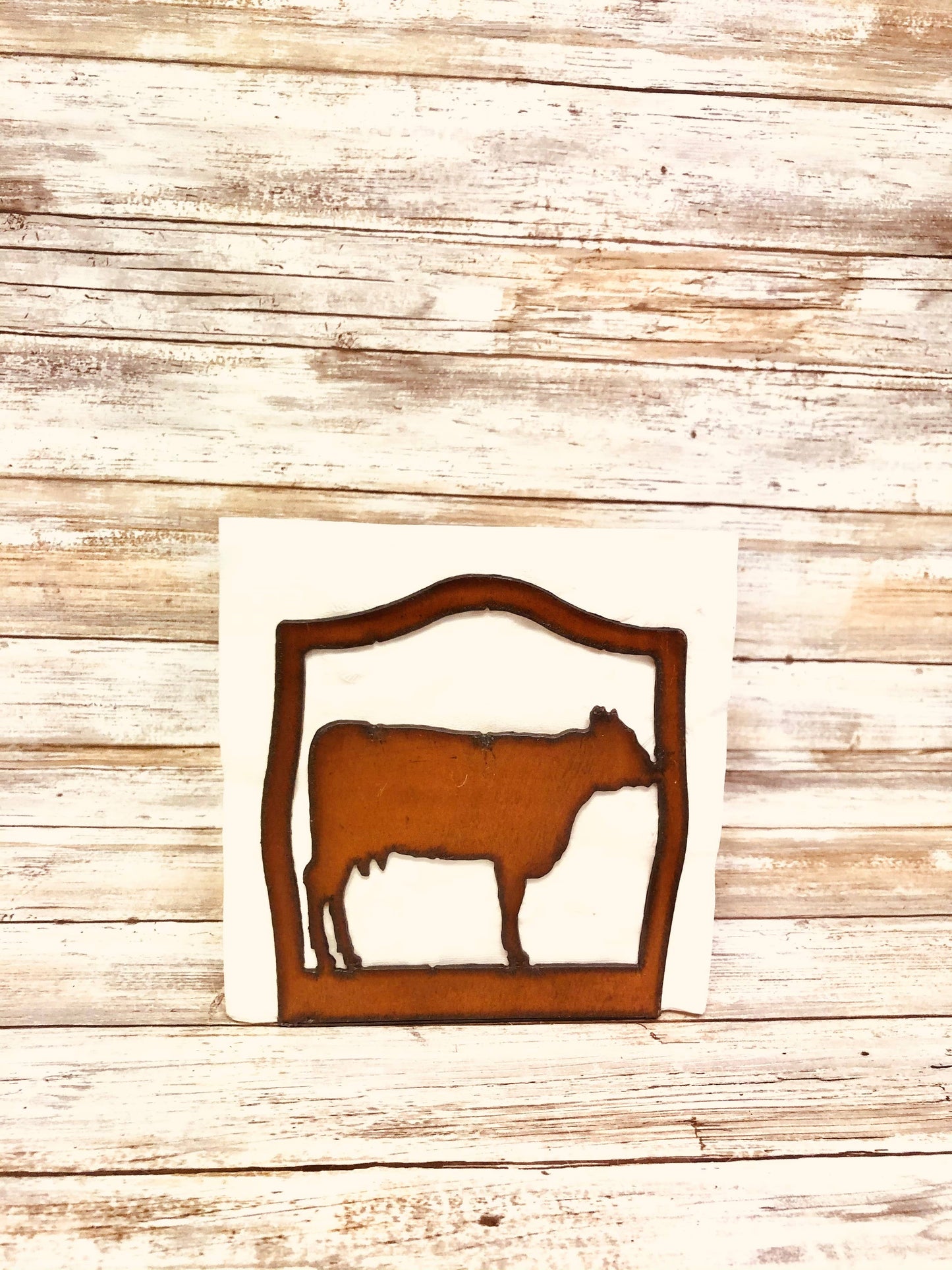 Cow Farm Rustic Napkin Holder