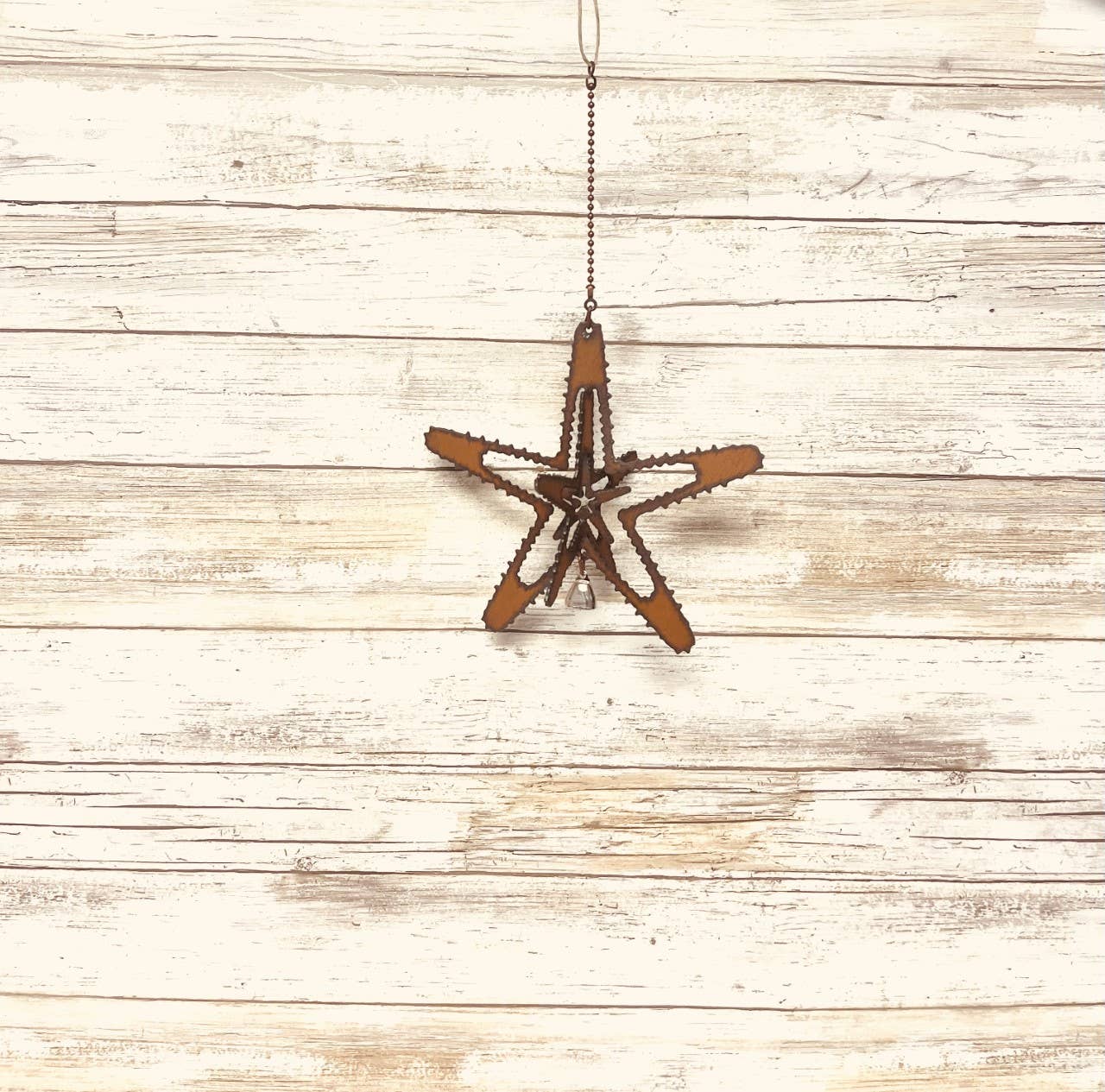 Starfish Med Mobile Rustic Nautical Garden Decor