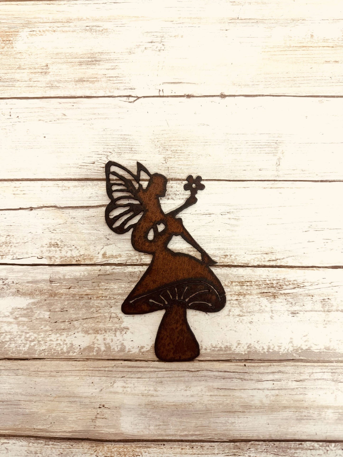 Mushroom Fairy Magnet Rustic Garden Whimsical Gift