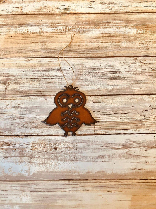 Owl Rustic Lodge Ornament