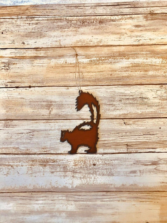 Skunk Lodge Rustic Ornament