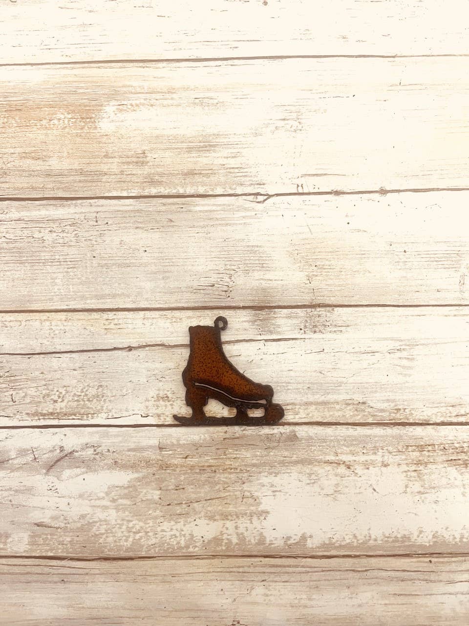 Ice Skate Charm Rustic lodge sport Gift Pendant