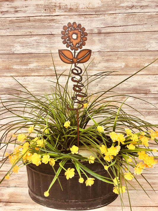 Grace Flower inspirational plant Stake