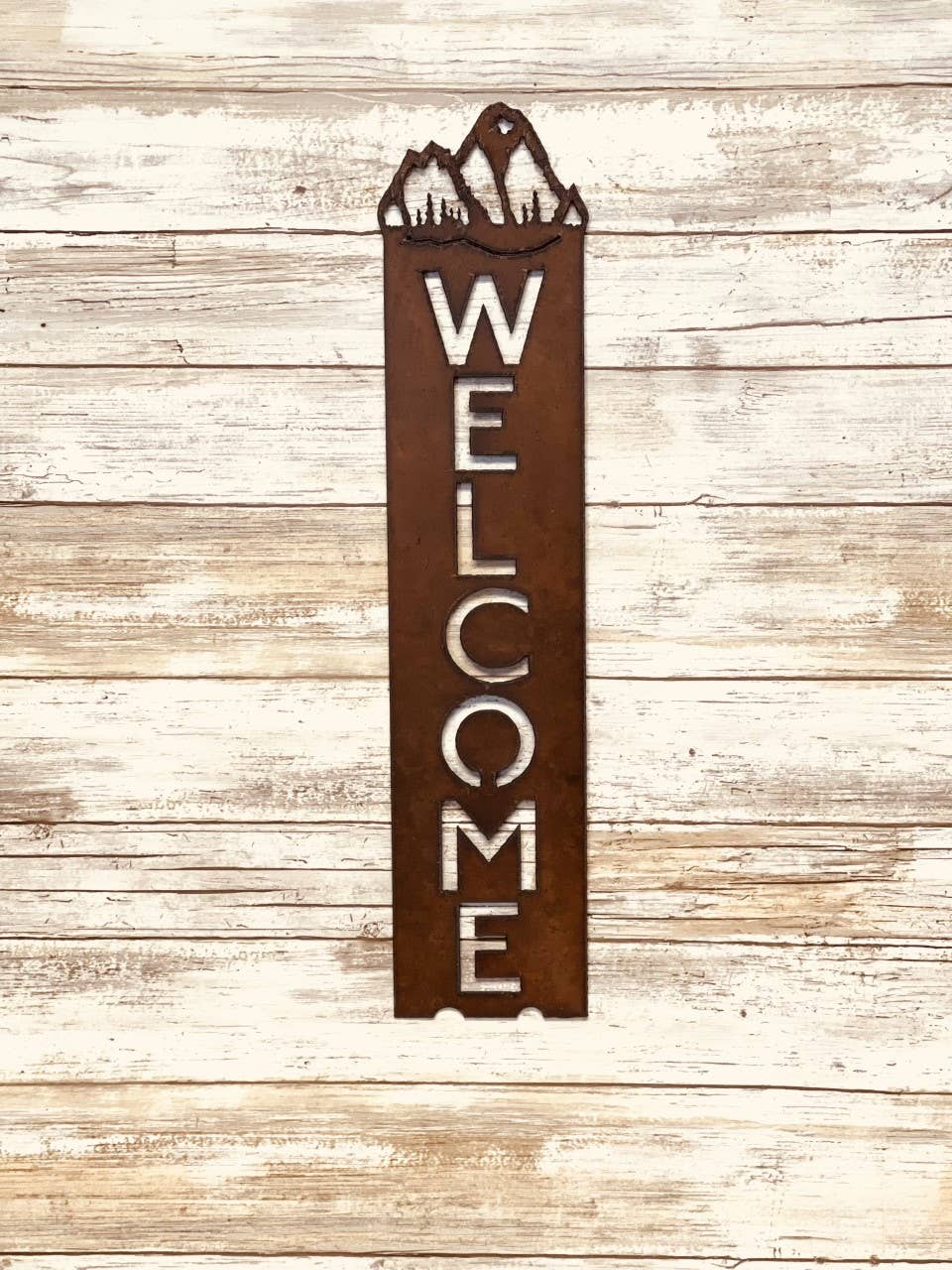 Mountain Vertical Lodge Welcome Sign