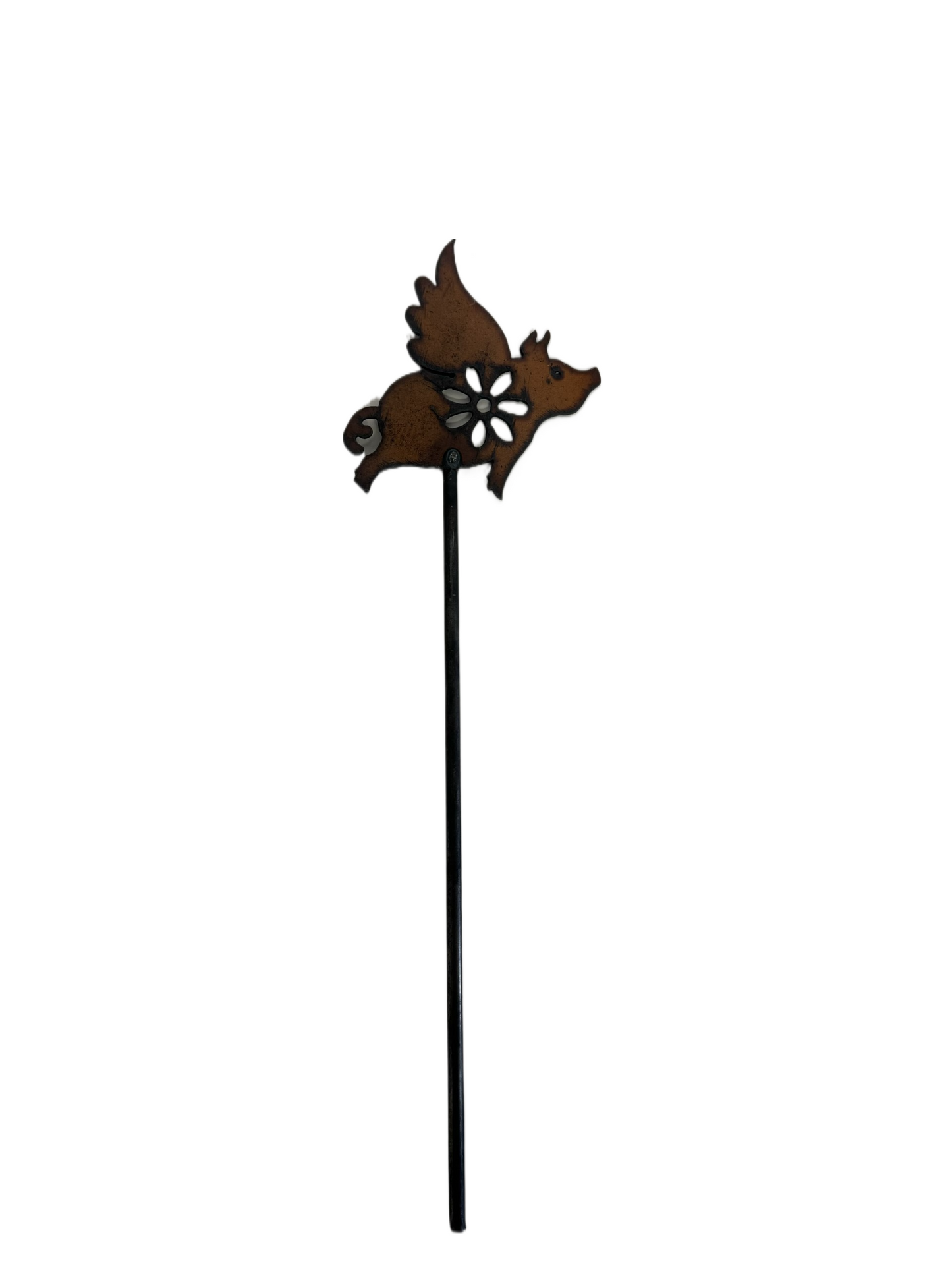 Flying Pig GARDEN FRIEND Plant Stake