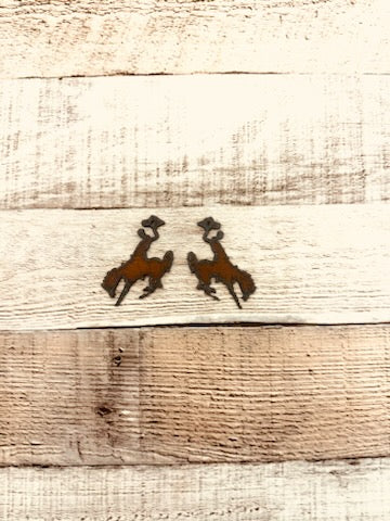 Wyoming Bronc Rider Earring Findings DIY