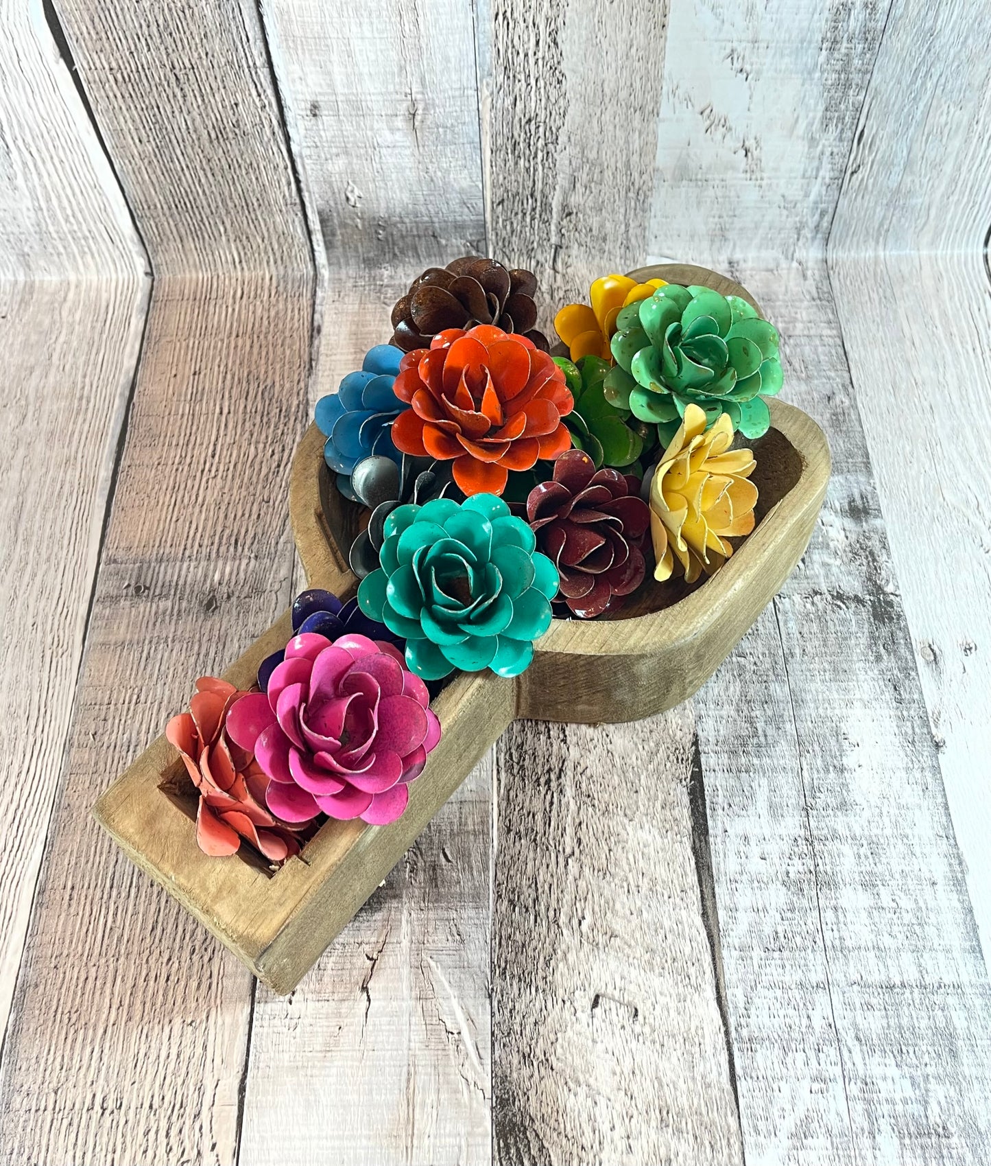 Rustic Roses Vintage Metal Flower Collection