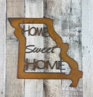 Home Sweet Home Missouri sign