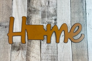 Home with Iowa sign