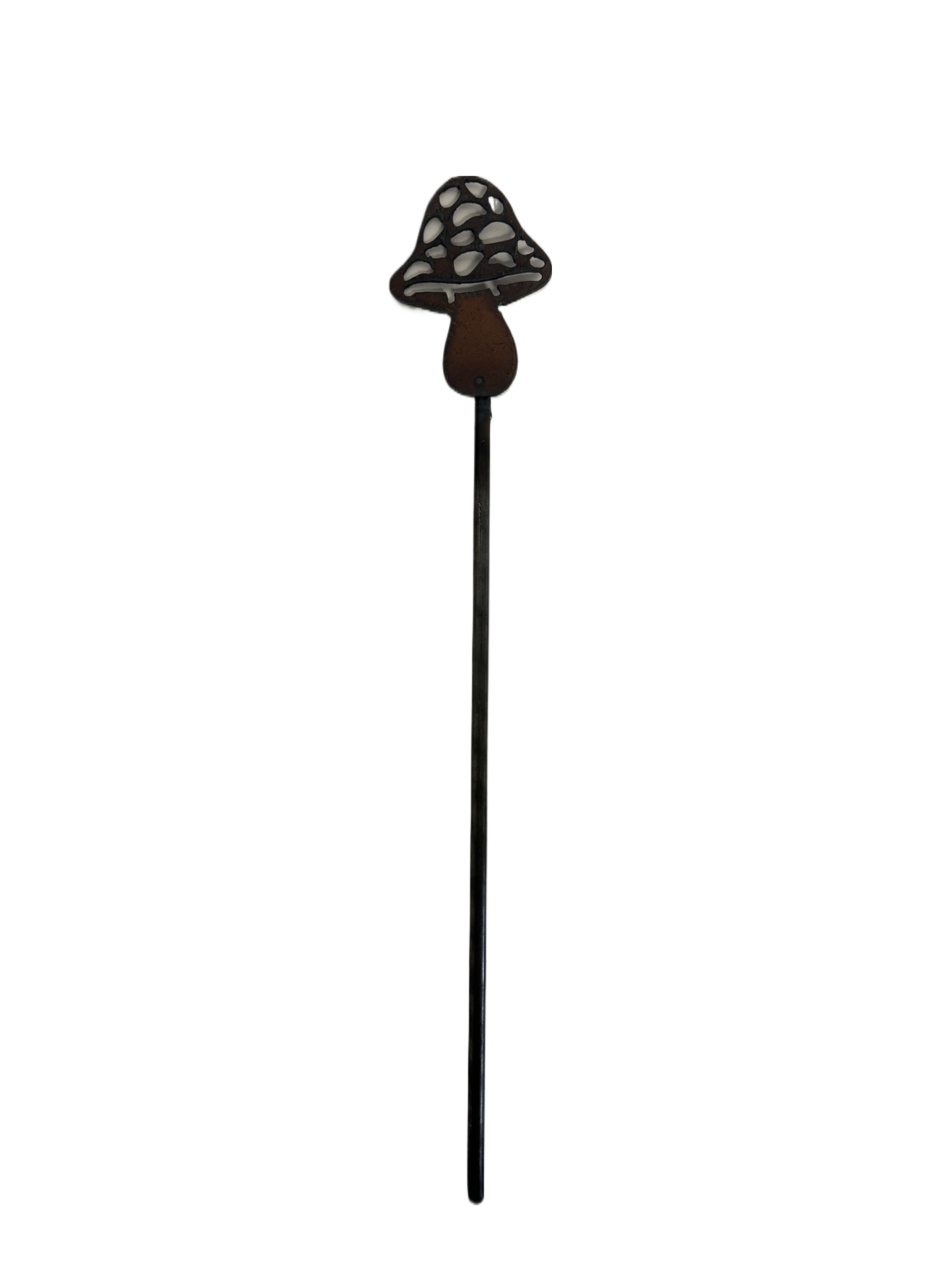 Mushroom #3 Rusted Metal Garden Plant Stake