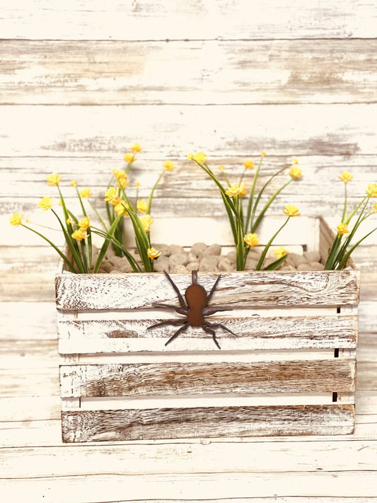 Spider Pot Climber Rustic Metal Garden Desert