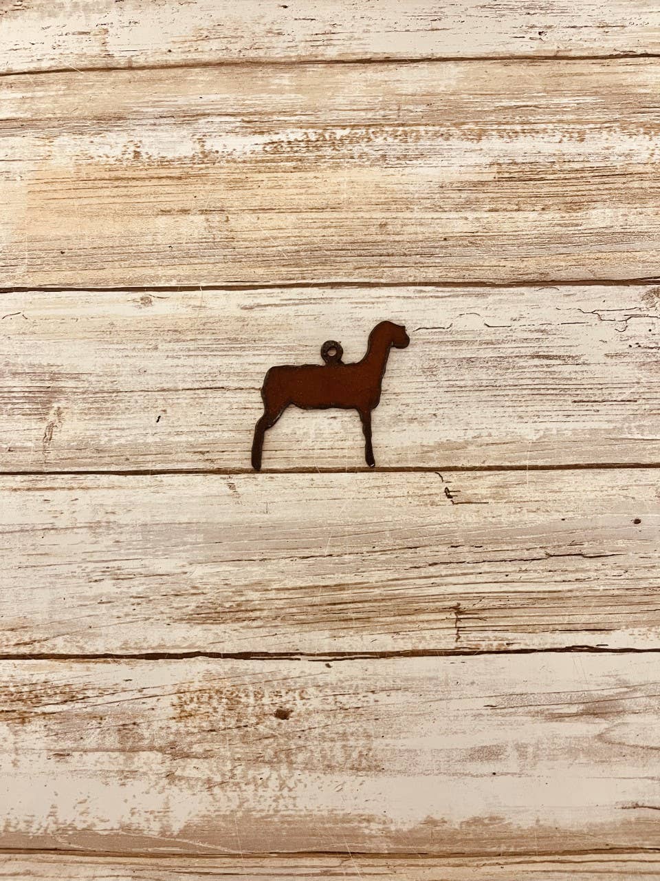 Lamb Charm  Pendant 4H Rustic Metal DIY Made In The USA