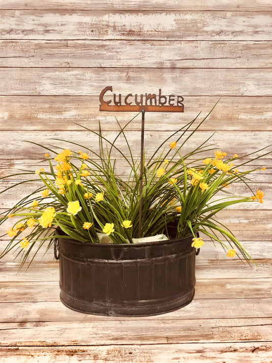 Cucumber Vegetable Garden Marker Stake