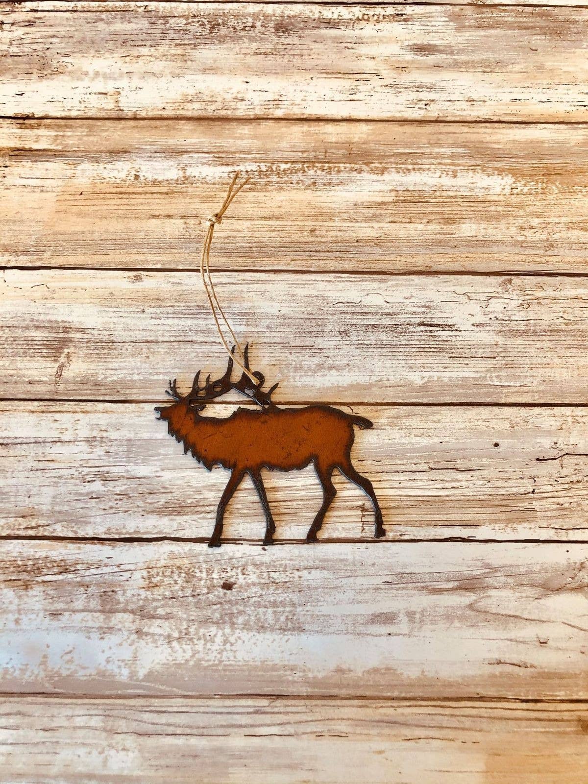 Elk Lodge Rustic Ornament