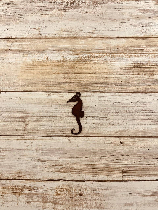 Seahorse Charm Rustic Metal DIY Pendant Sea Life