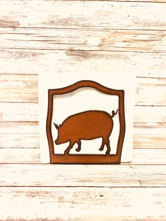 Pig Farmhouse Barn Yard DecorNapkin Holder