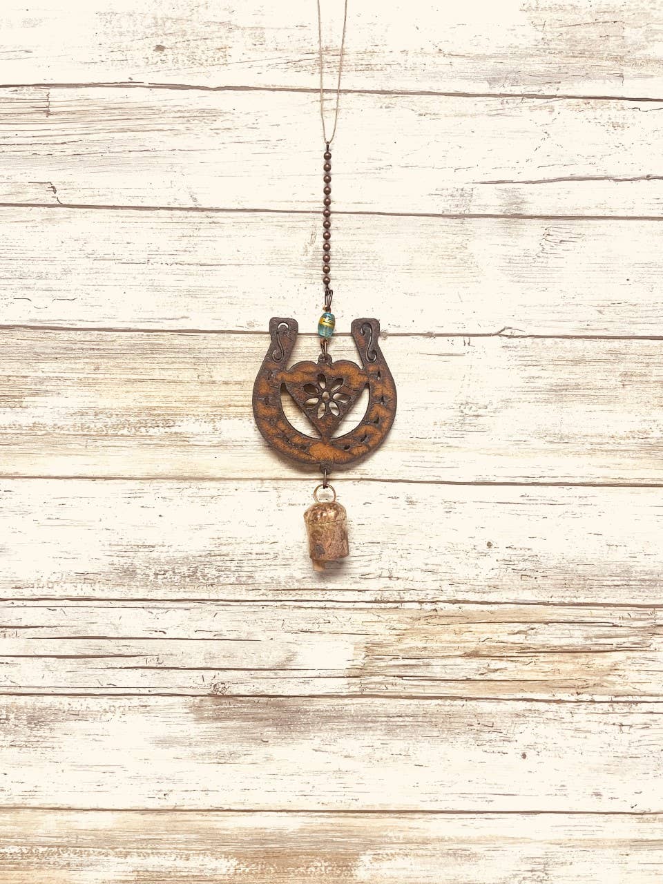 Horseshoe with Heart GARDEN FRIEND Bell Garden Chime