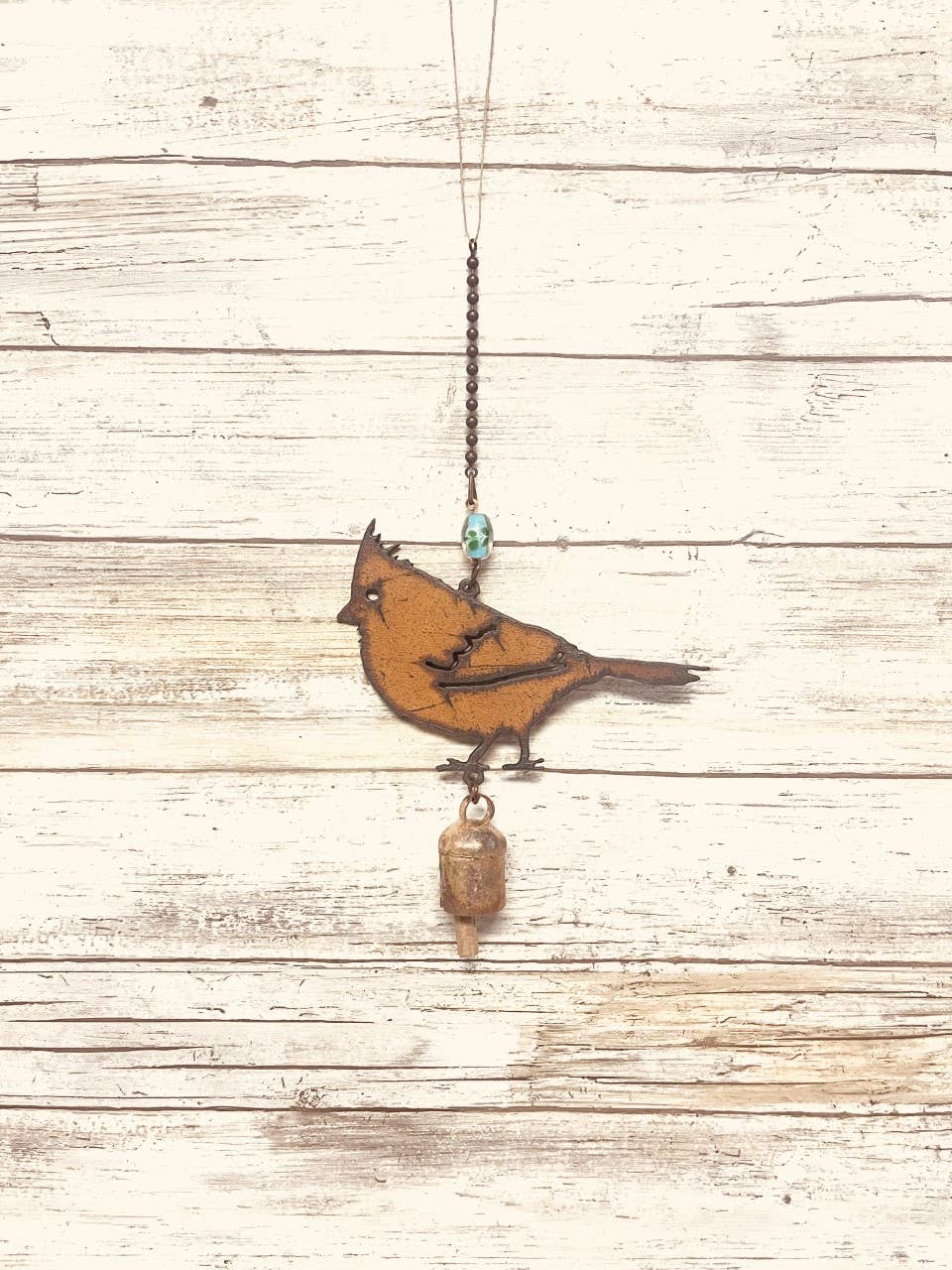 Cardinal Single Mobile Garden Bird Bell Chime