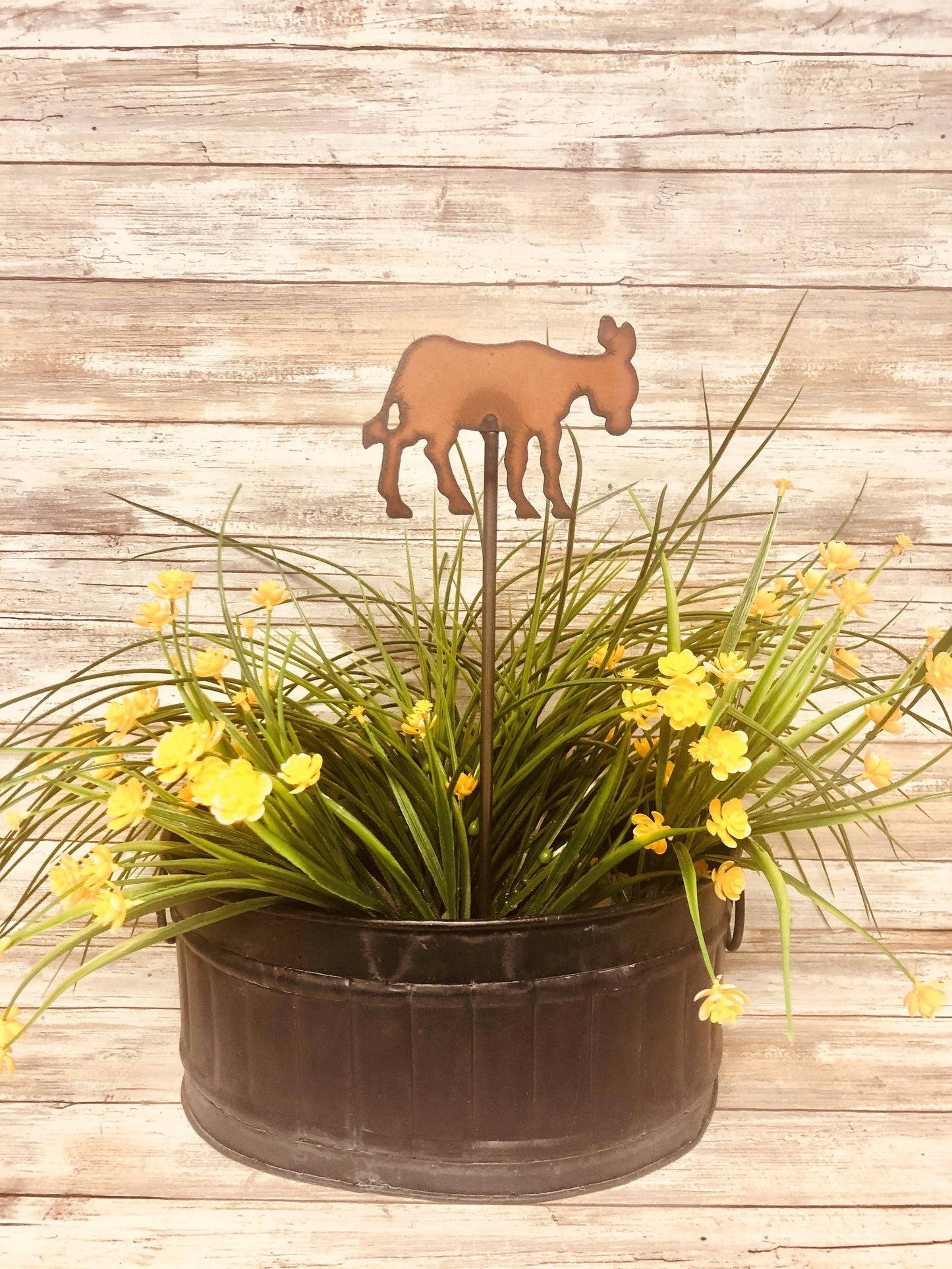 Standing Donkey Garden Plant Stake