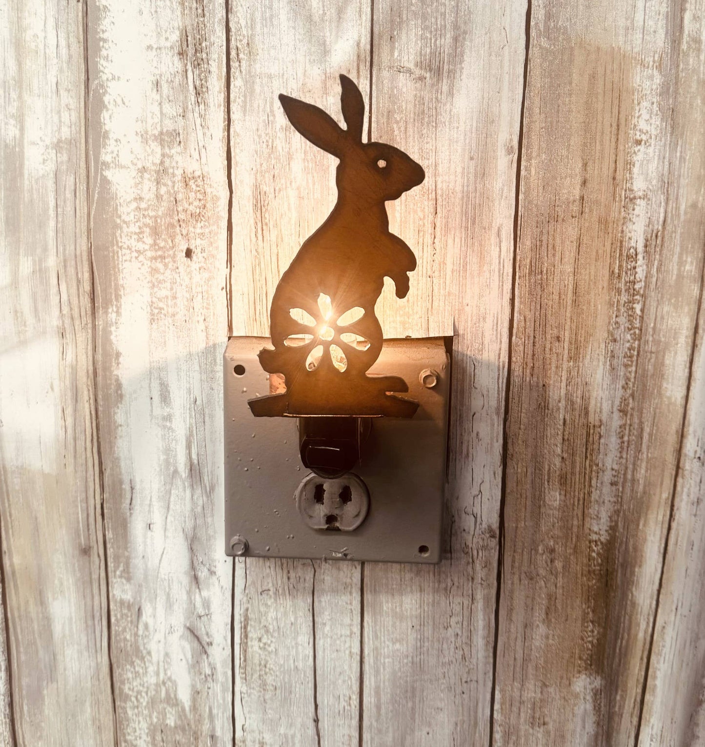 Bunny Garden Friend Image Night Light