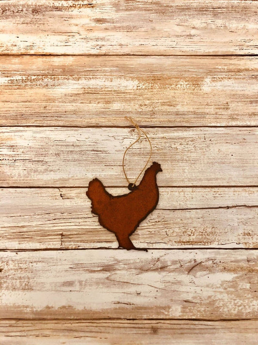 Chicken  Farm Rustic Ornament