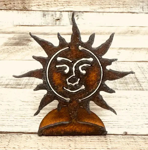Sun Face Southwestern Desert Standing Doodad
