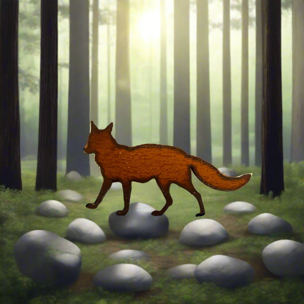 Fox Kit Woodland Animal Lodge Magnet