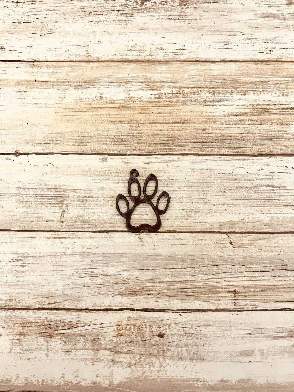 Outline Dog Paw Charm Pendant