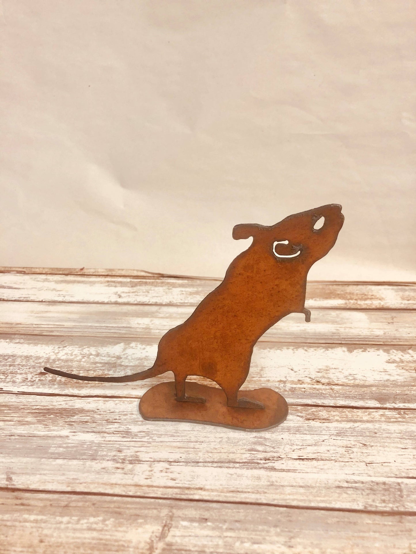 Mouse Rustic Yard Art Creature