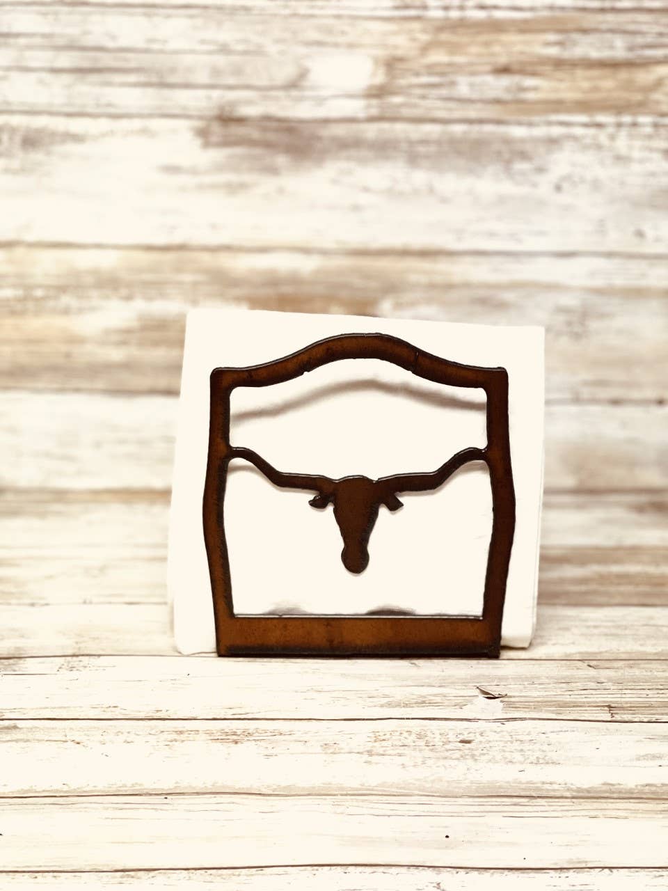 Steer Head Longhorn Rodeo Texas Napkin Holder