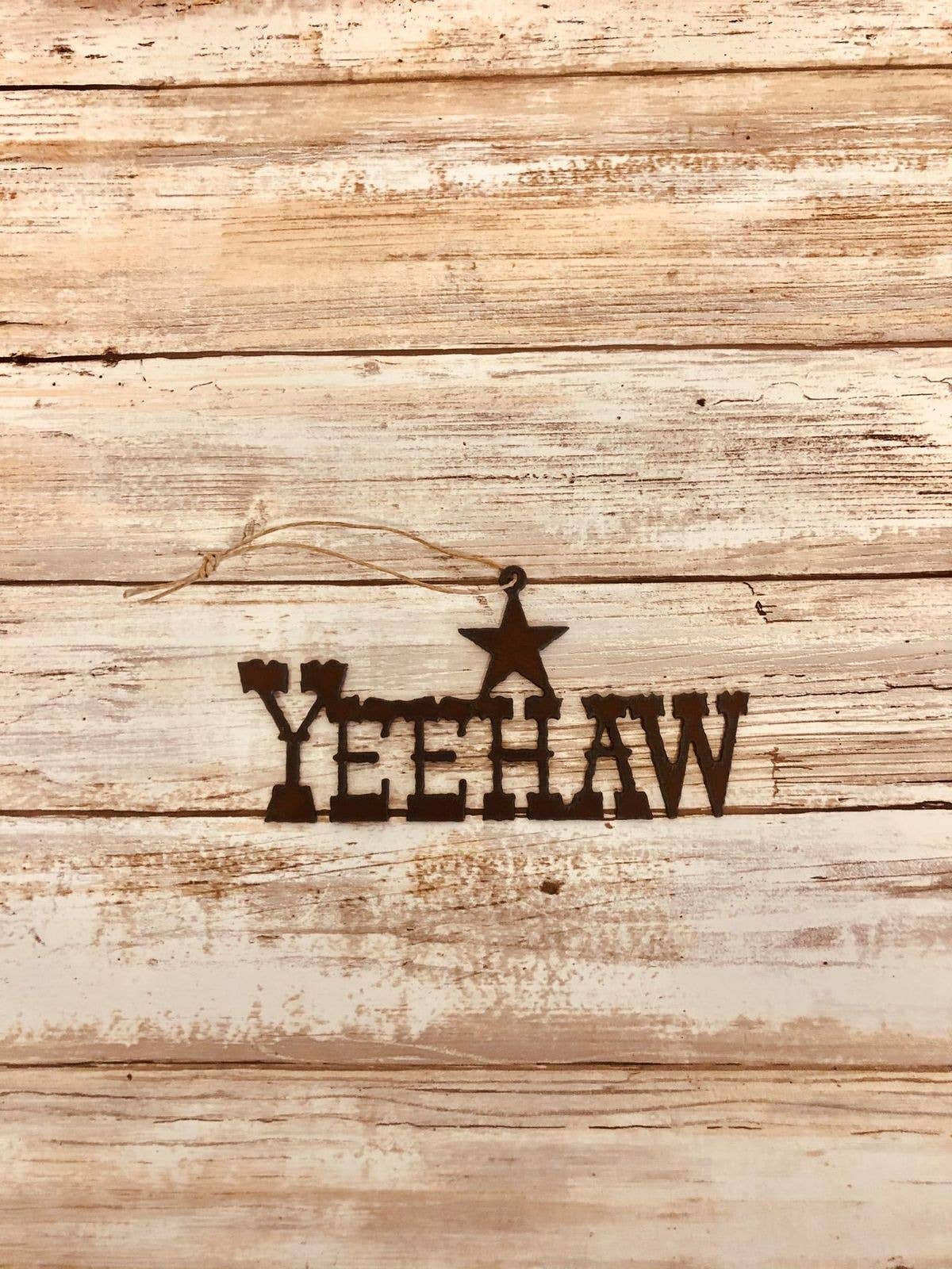 Yeehaw with Star Ornament