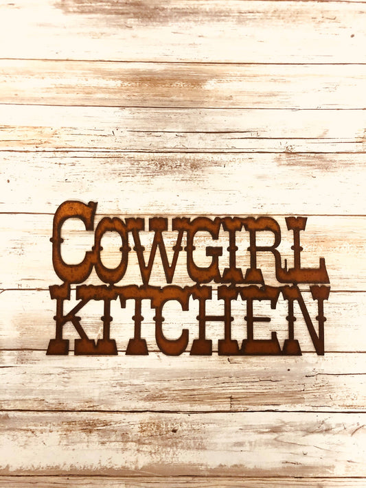 Cowgirl Kitchen Western Rodeo Rustic Sign