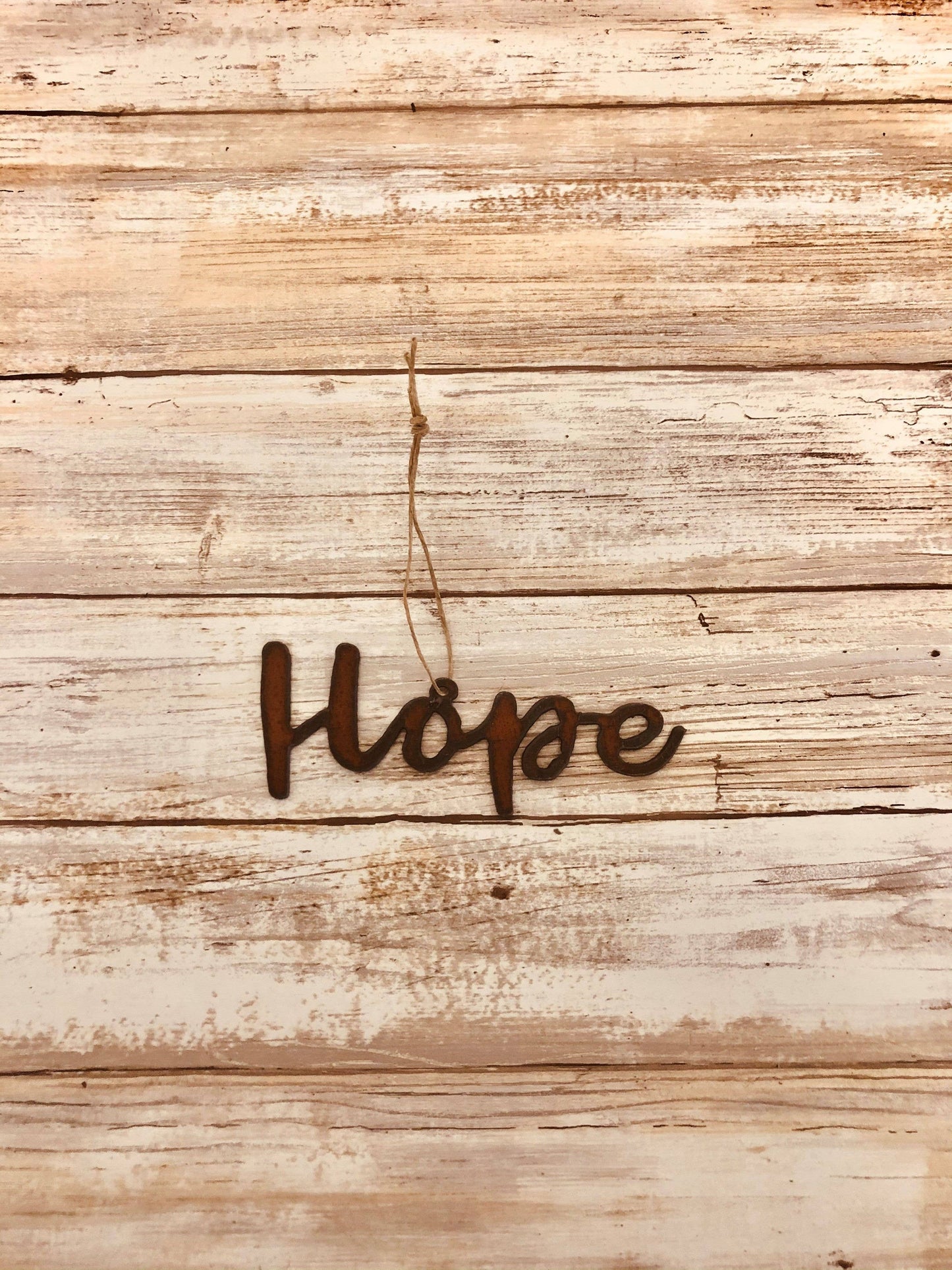 Hope Cursive Word Ornament