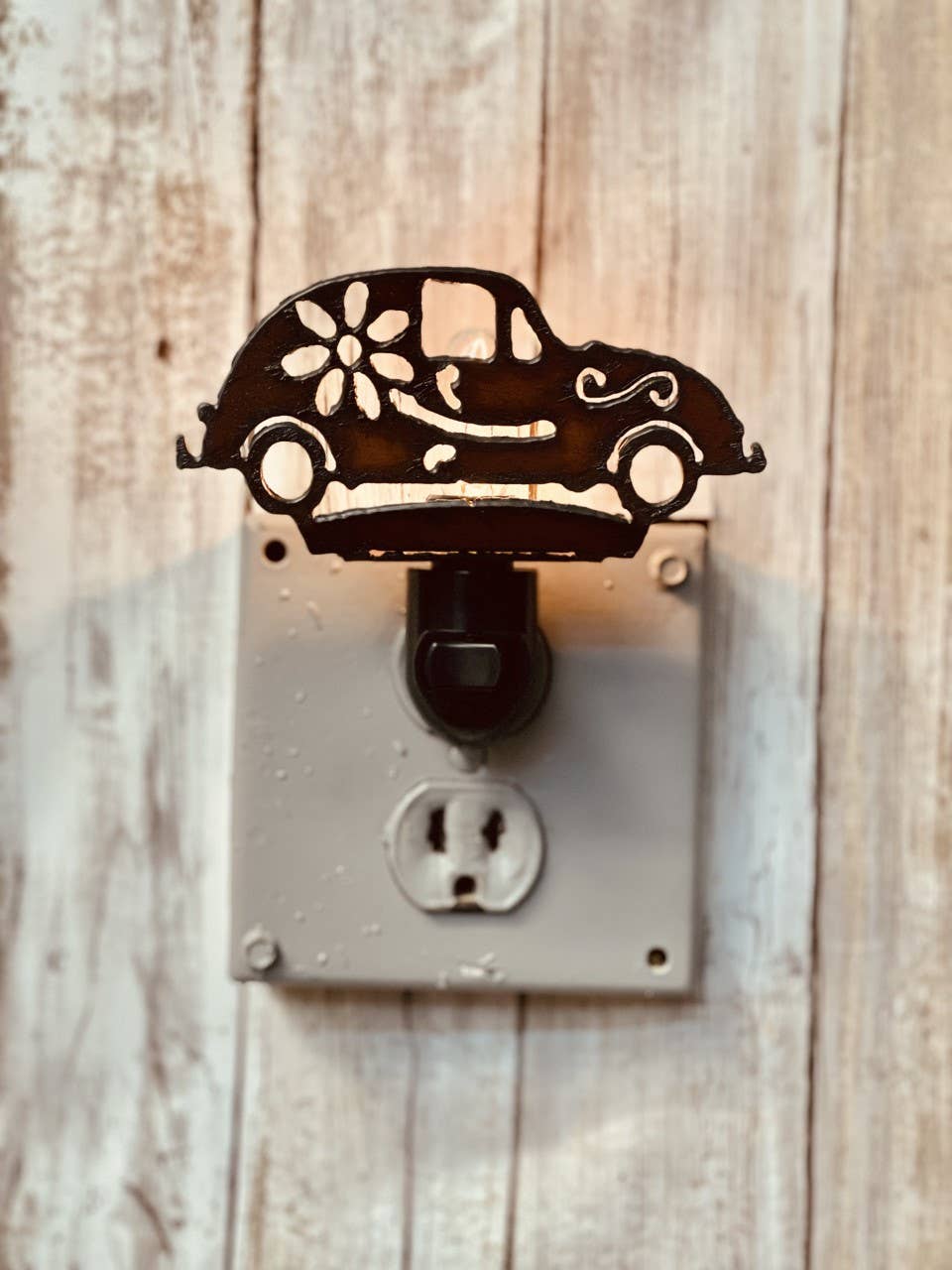 Retro Beetle Bug GARDEN FRIEND Image Night Light Slug Bug