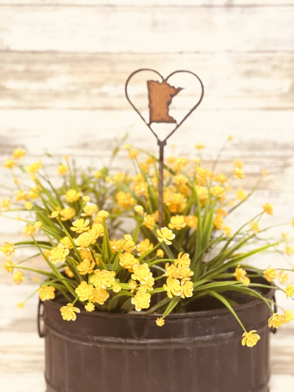 Heart Outline with Minnesota Garden Plant Stake