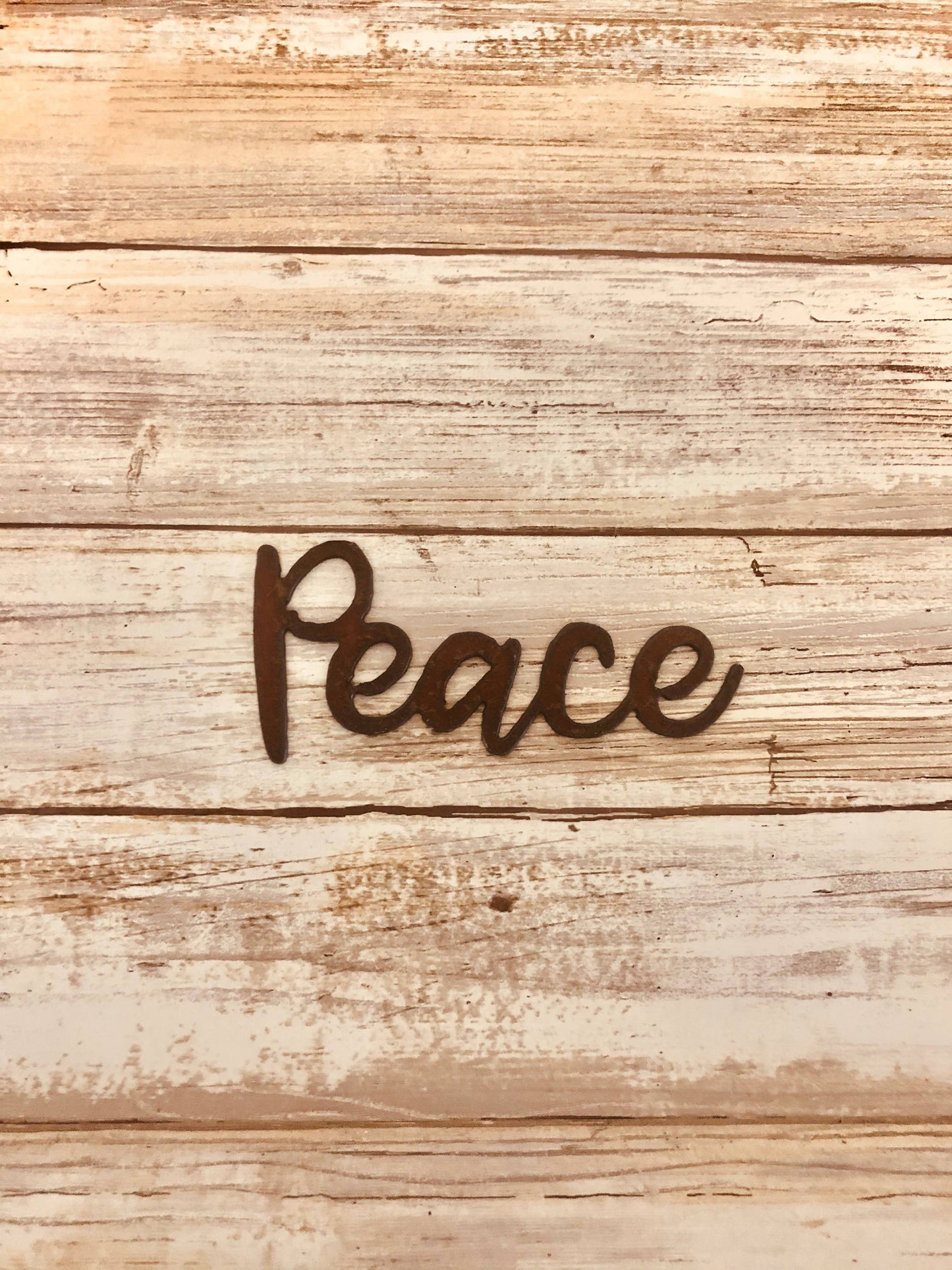 Peace Cursive word Magnet