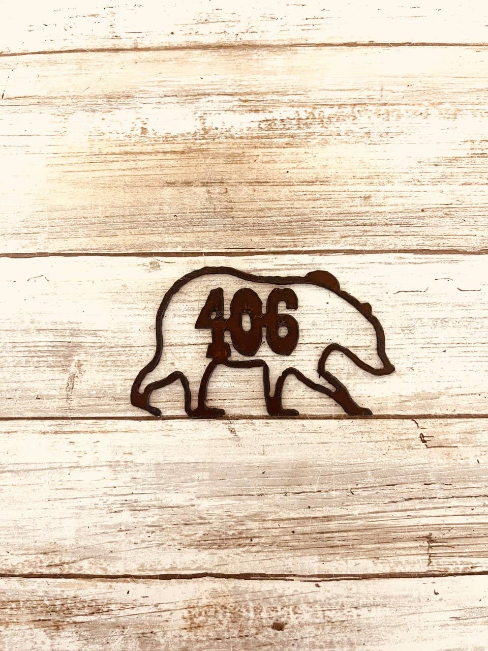 Grizzly Bear Magnet Rustic Lodge Area Code Montana