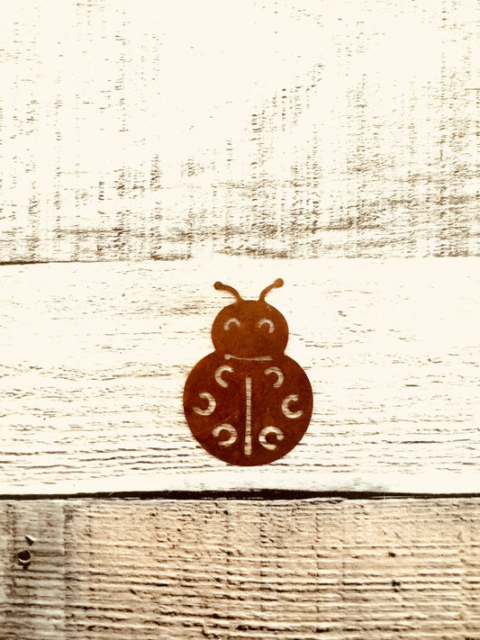 Spirit Lady Bug Rustic Metal 2.5 Inch Mini Magnet