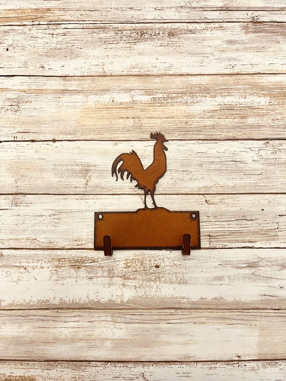 Rooster Double Key Hook Farmhouse Key Hook