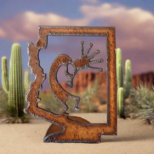 Arizona Outline with Kokopelli Doodad