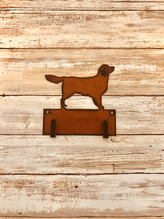 Golden Retriever Dog Breed Double key hook leash holder