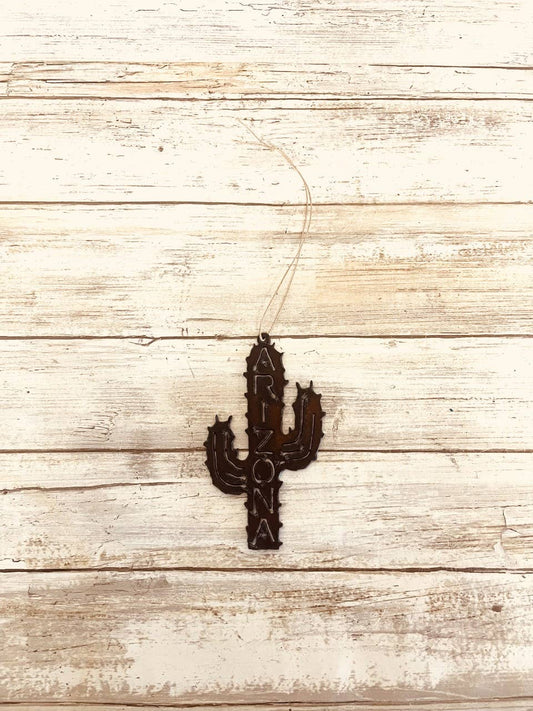 Emporium Cactus with ARIZONA Cutout Ornament Desert Saguaro