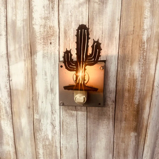 Emporium Cactus Image Rustic Night Light