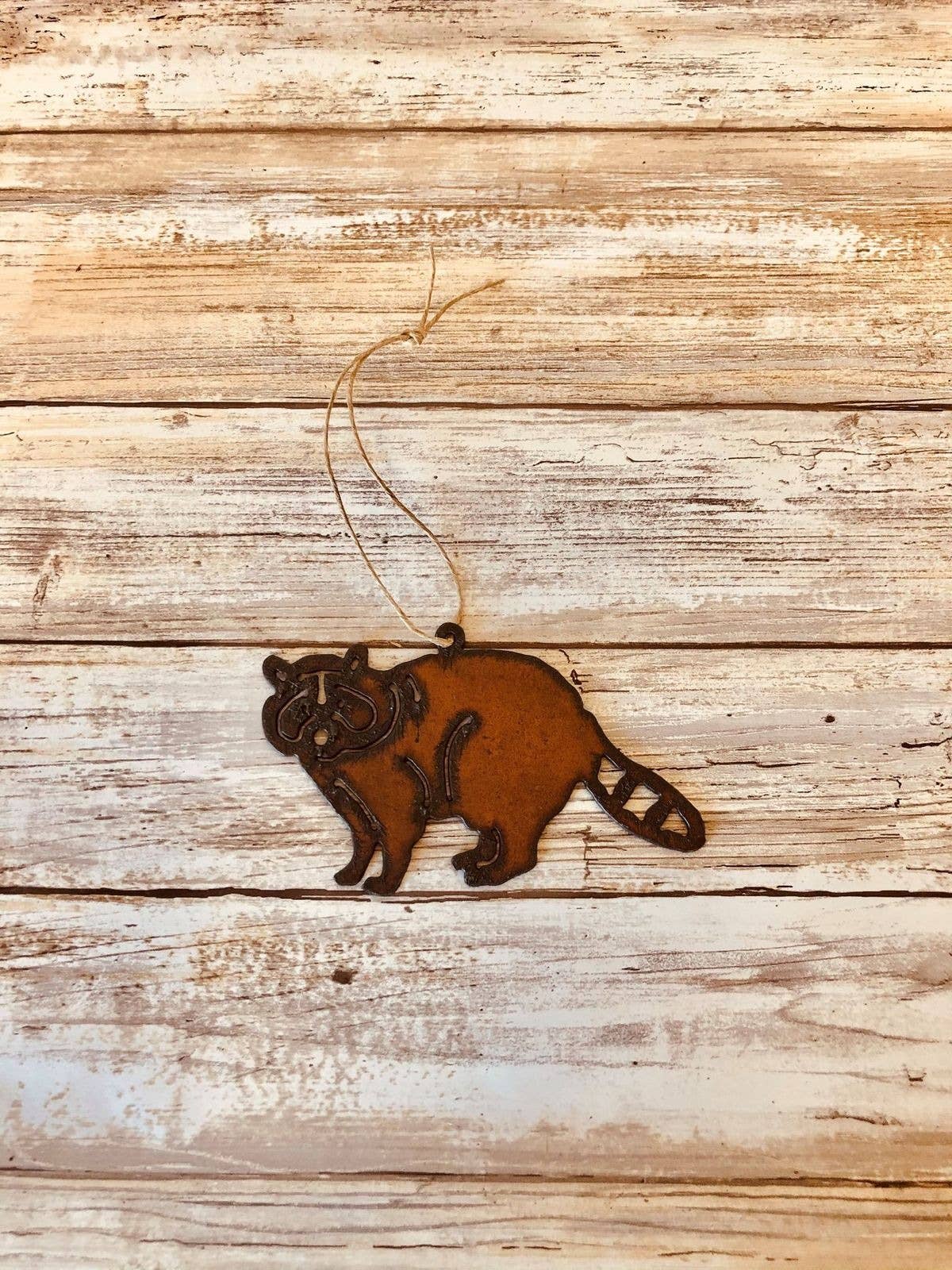 Raccoon Full Body Rustic Lodge  Ornament