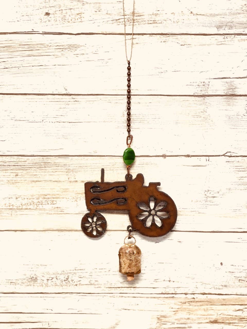 Tractor Garden Friend Bell Rustic Farmhouse Chime