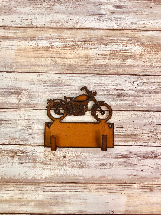 Vintage Motorcycle Double Key Hook