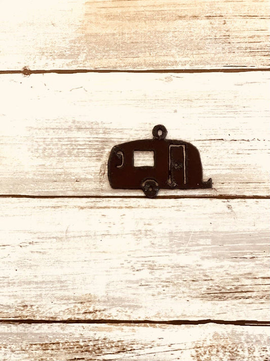 Camper Trailer Koa Charm Pendant rustic Metal