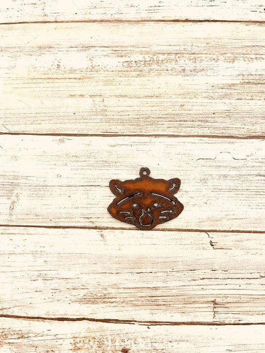 Raccoon Face Lodge Charm Pendant