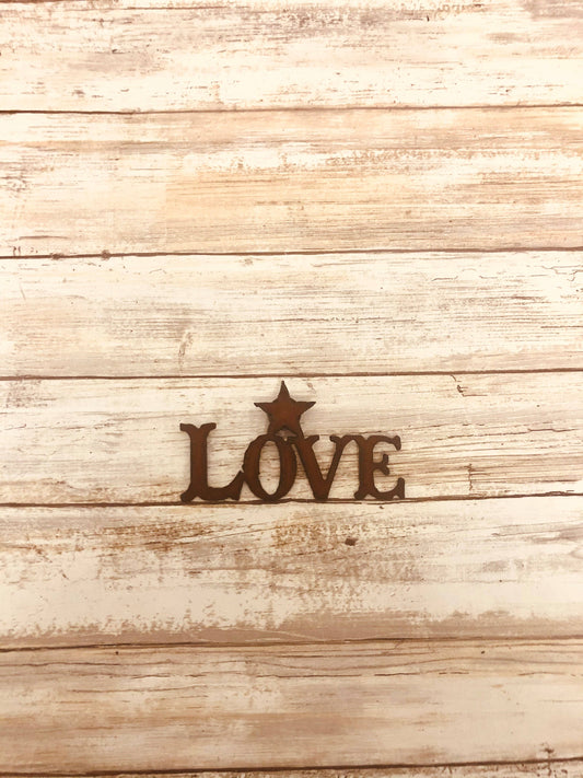 Love Star Western Rustic Magnet