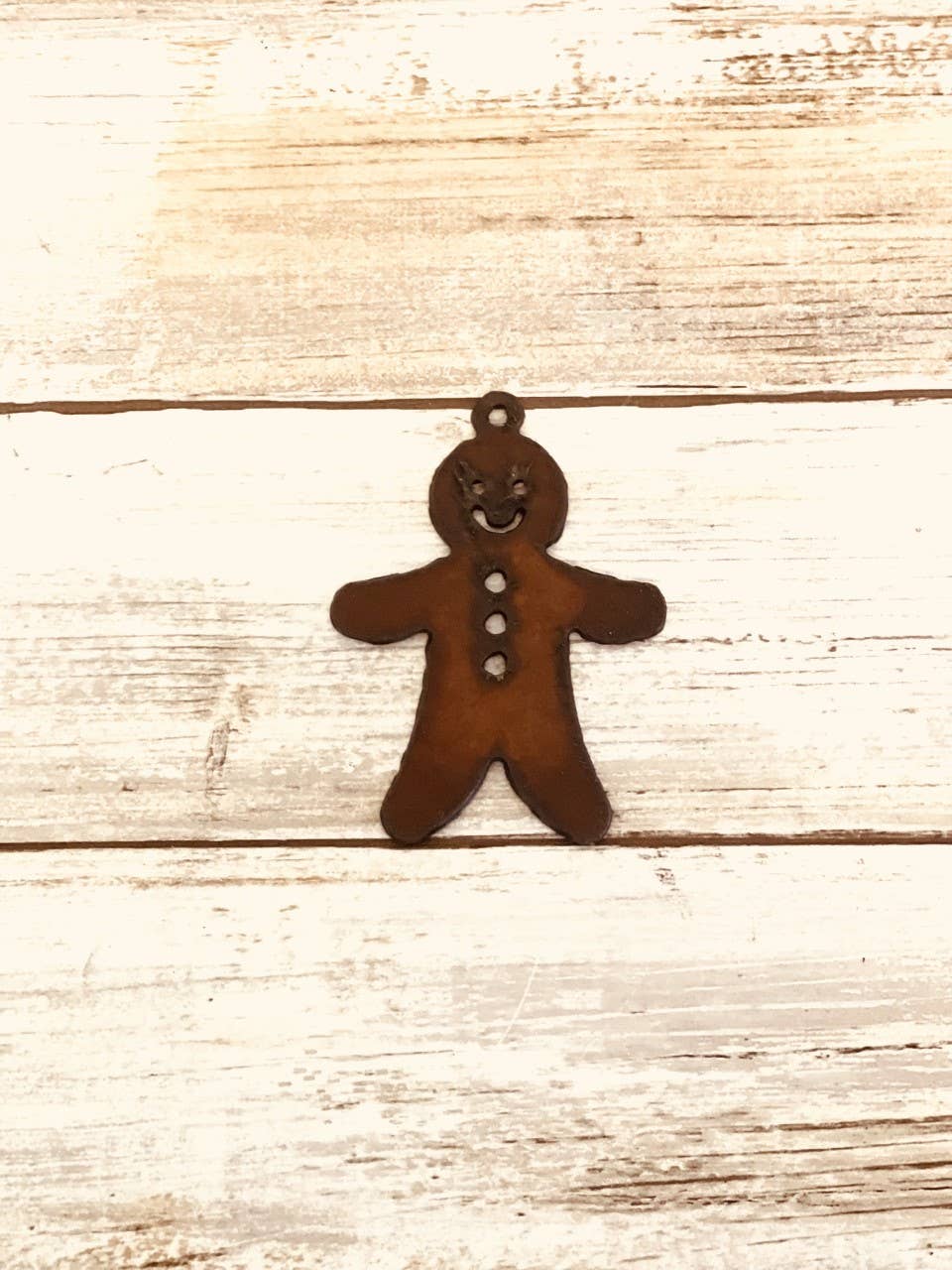 Gingerbread Man Charm Rustic Metal DIY Gi Tie on Pendant